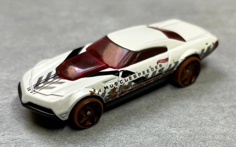 Hot Wheels Mystery Models Series Sealed Unopened Muscle Speeder #8 & Sticker
